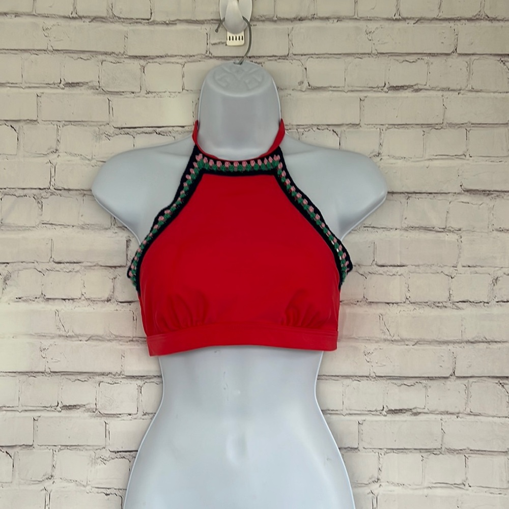 Seekers Australia crochet halter bikini top Sz8